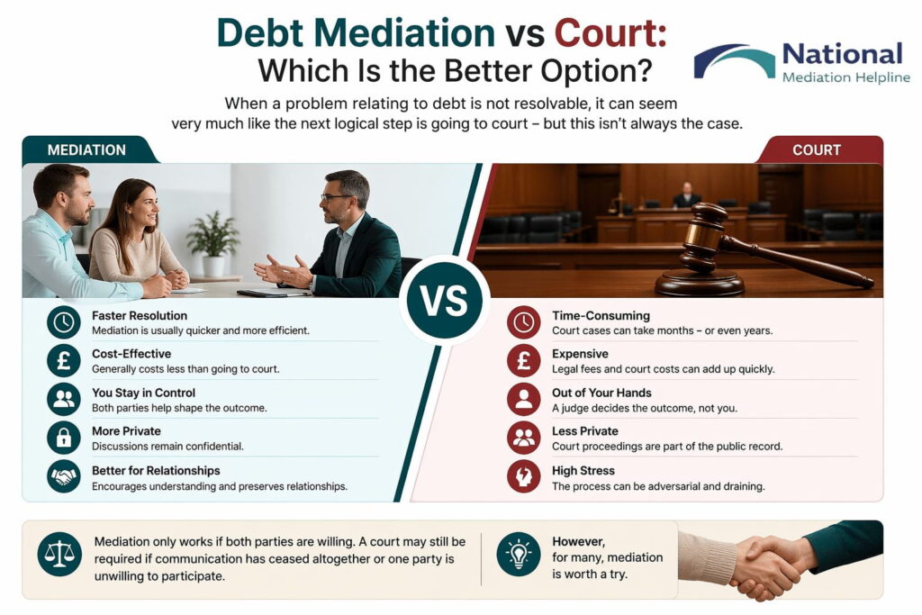 Debt Mediation vs Court: Which Is the Better Option Bury