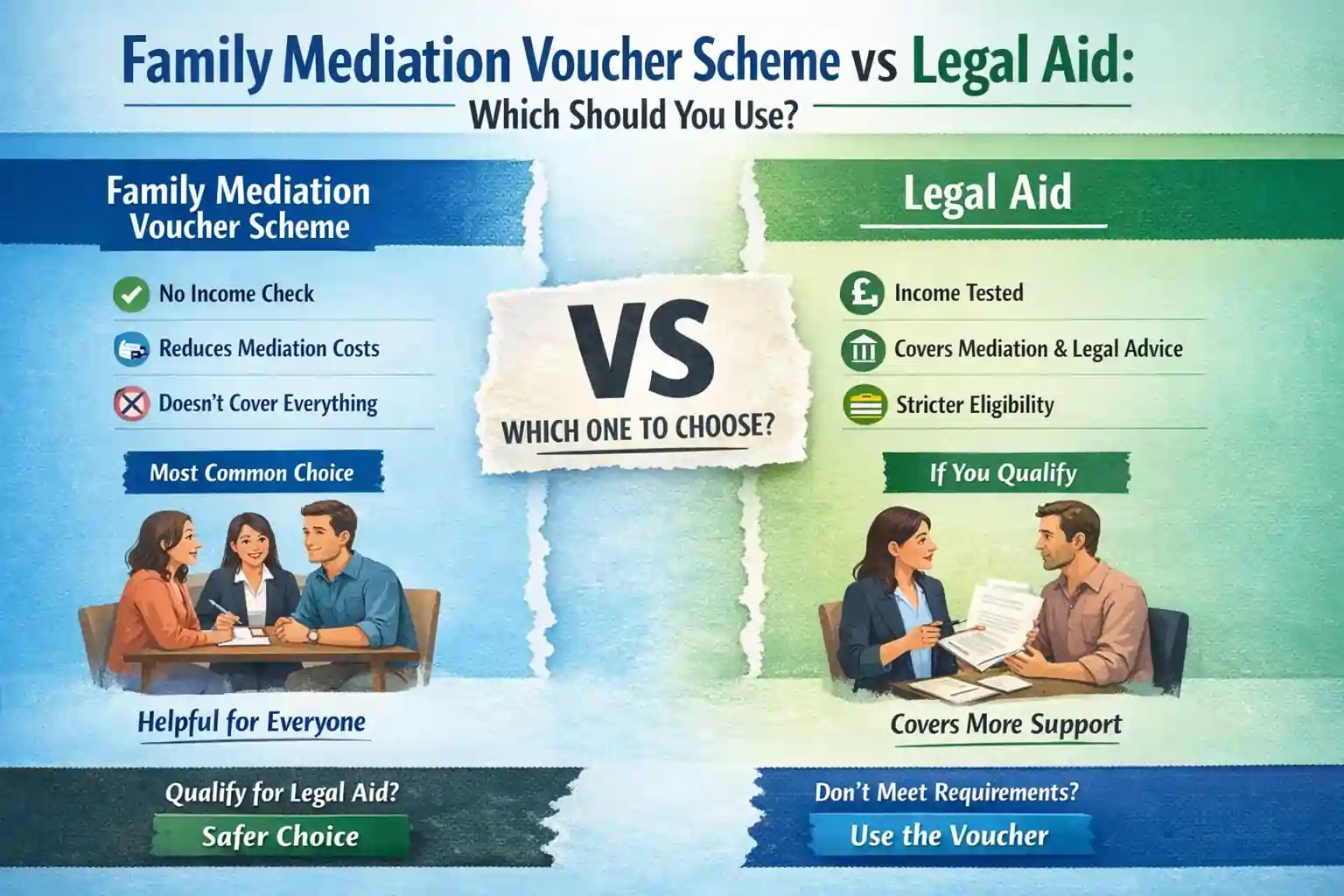 Family Mediation Voucher Scheme vs Legal Aid: Which Should You Use Bury?