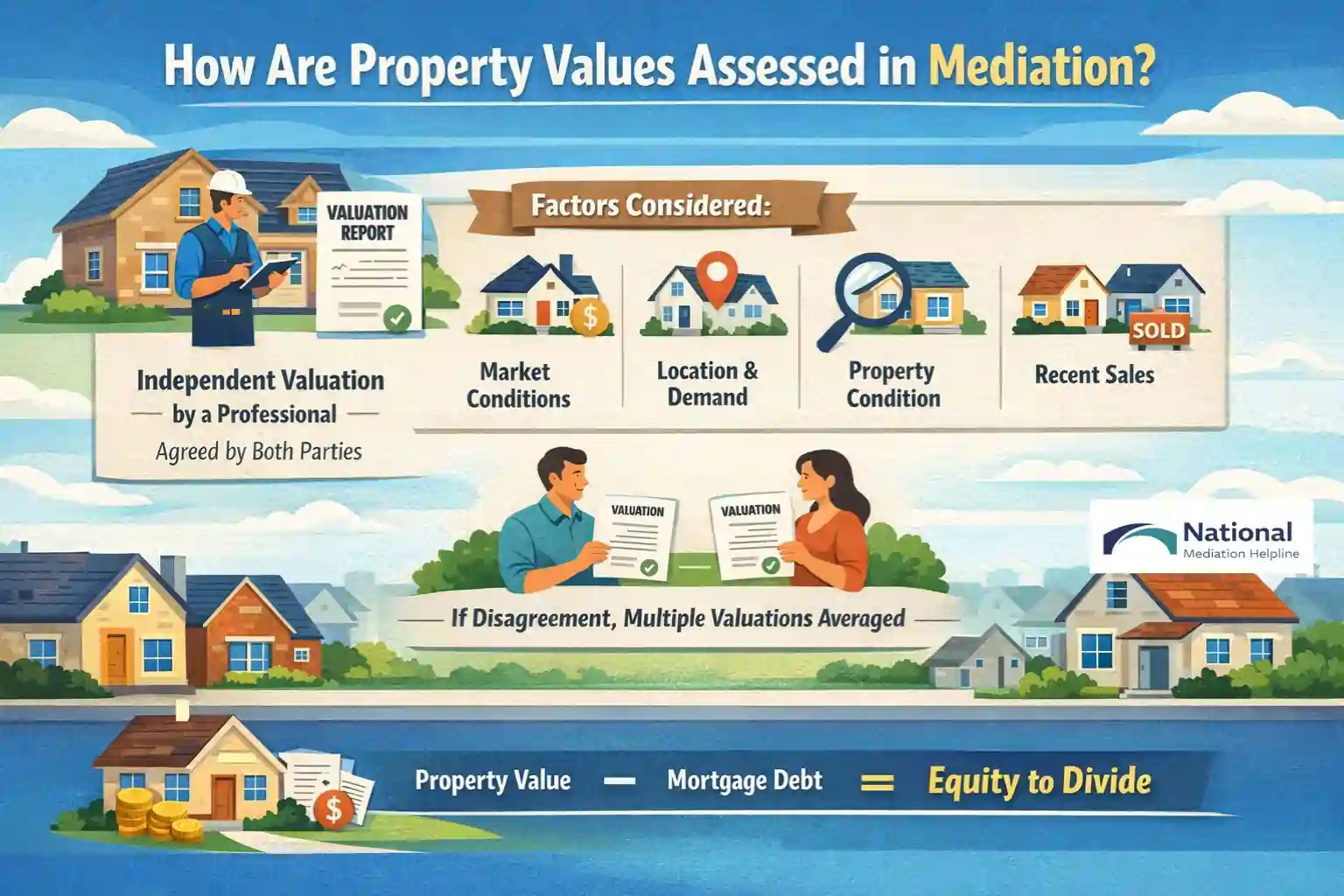 How Are Property Values Assessed in Mediation Bury?